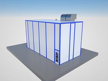 Окрасочно-сушильная камера тупикового типа SPK-10.5.5